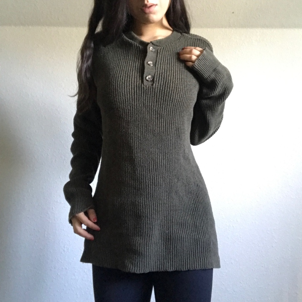 Olive green sweater